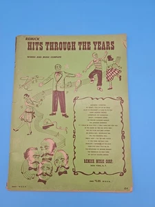 Remick Hits Through the Years 1951 Sheet Music Song Book - Picture 1 of 13