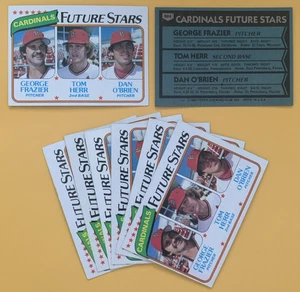 Tom Herr rookie card RC, 1980 Topps #684, St. Louis Cardinals World Series champ - Picture 1 of 1