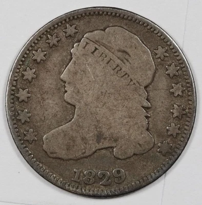 Монета номиналом 10 центов 1829 г.  Хорошо.  207970 - Изображение 1 из 2