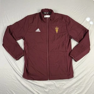 Chaqueta acolchada Adidas auténtica emitida por el equipo Arizona State Sun Devils grande para hombre - Imagen 1 de 11