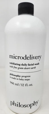 Lavado facial diario exfoliante Philosophy Microdelivery 946 ml/32 oz nuevo Foto 1 de 3