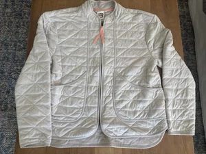 AVALANCHE Outdoor Supply Soft Cozy Jacket Womens XL Quilted Sweater Coat Beige - Picture 1 of 7