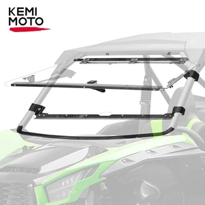 For Kawasaki Teryx KRX 1000 20-25 2-IN-1 PC Anti Scratch Front Flip Windshield - Bild 1 von 8