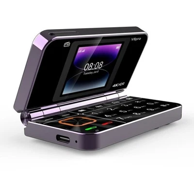 Unlocked 2G Foldable Cell Phone Dual SIM Flip Portable Smartphone Birthday Gifts - Image 1 of 4