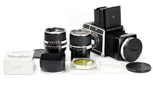 Rolleiflex SL66 Carl Zeiss Planar 2.8/80mm Distagon 4/50mm Sonnar 4/150mm Compur - Imagen 1 de 17