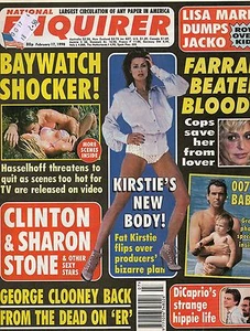 MICHAEL JACKSON-NATIONAL ENQUIRER MAG February 17th 1998-George Clooney - Imagen 1 de 1