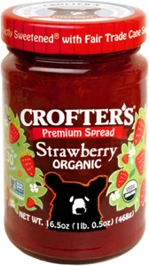 Crofters Organic Premium Strawberry Spread In Glass Jar (16 OZ, 6 Per Case) - Picture 1 of 1