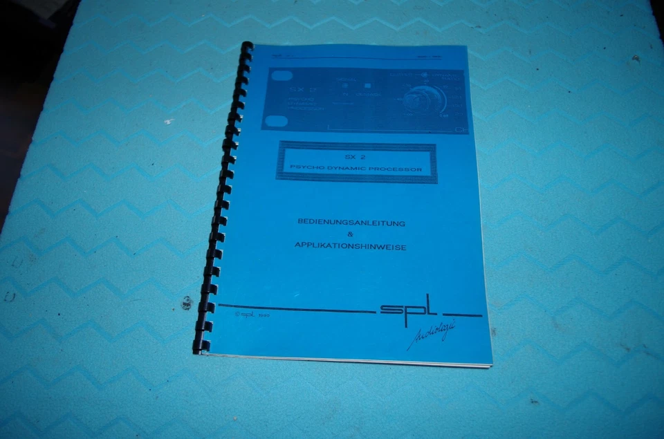 SPL SX2 Bedienungsanleitung - Image 1 of 1