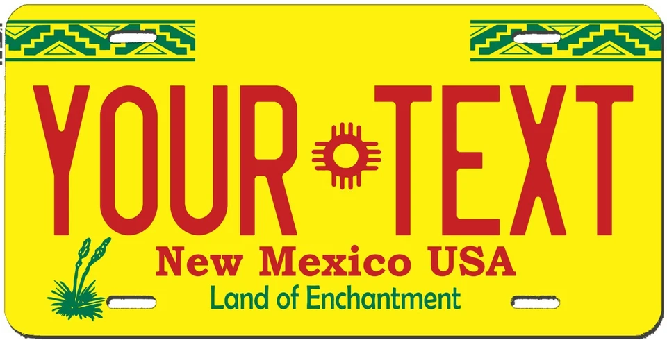 New Mexico Custom Personalized License Plate Novelty Automobile Accessory - Image 1 of 1