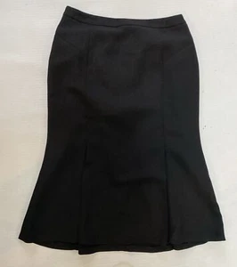 Women's Black Lined Midi Skirt by Viyella Petite : Size 10 - Picture 1 of 10