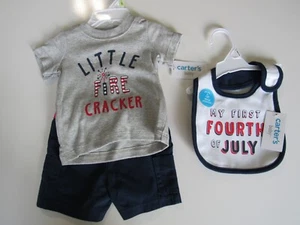 Carters Baby My First Fourth of July Paket 3 Monate Neu mit Etikett - Bild 1 von 7