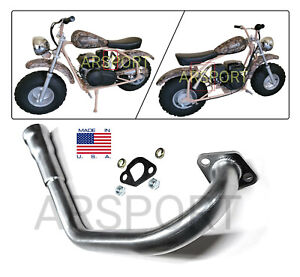 Exhaust Header 3 stage Pipe For Coleman CT200U-EX Camo 196cc 6.5HP Gas Mini Bike