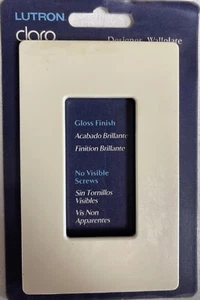 (15) Lutron CW-1-AL 1-Gang Almond Standard Designer Wall Plate - Picture 1 of 3