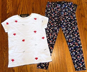 POLO RALPH LAUREN AUTHENTIC GIRLS BRAND NEW ORIGINAL 2Pc SET Size L (12-14), NWT - Picture 1 of 2
