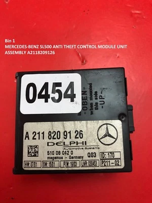 Contenedor 1A MERCEDES-BENZ SL500 MÓDULO CONTROL ANTIRROBO UNIDAD MONTAJE A2118209126 Foto 1 de 2