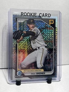 Paul Skenes Mojo Refractor 2024 Bowman Chrome Mega Box ROOKIE BCP-125 PIRATES - Bild 1 von 3