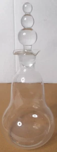 Imperial Glass USA Candlewick Crystal 6 1/2" Vinegar Oil Cruet Stopper 8oz READ - Picture 1 of 9