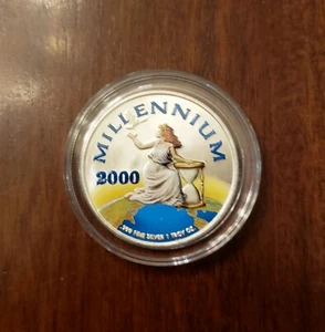 2000 Millennium 20 Dollar Silver Liberty Coin Republic of Liberia FREE Shipping! - Picture 1 of 7