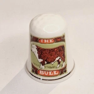Collectors Thimble - "The Bull" - Bone China - #92 - Picture 1 of 3