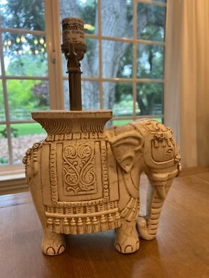 Antigo abajur de cerâmica celeiro de cerâmica chinoiserie chinesa sem sombra - Imagem 1 de 4