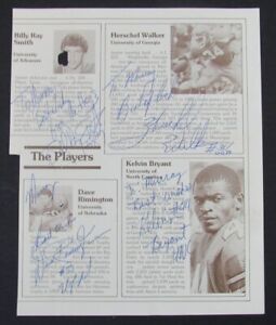Herschel Walker/Gerry Foust/Bryant  and others Signed Magazine 6x8 Cut 150213