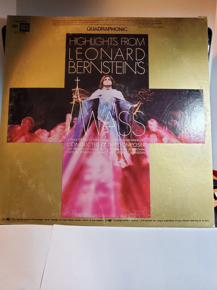 LEONARD BERNSTEIN Highlights From Mass Quadraphonic VG+ R36 - Image 1 of 1
