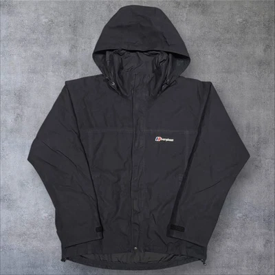 Mens Black Berghaus AQ2 Hooded Waterproof Jacket - Size Small (S) S426 - Image 1 of 4