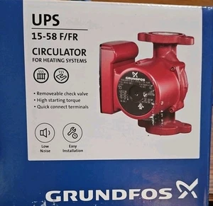 Grundfos 59896341 UPS15-58FC Super Brute Circulator, Red, Small - Picture 1 of 2