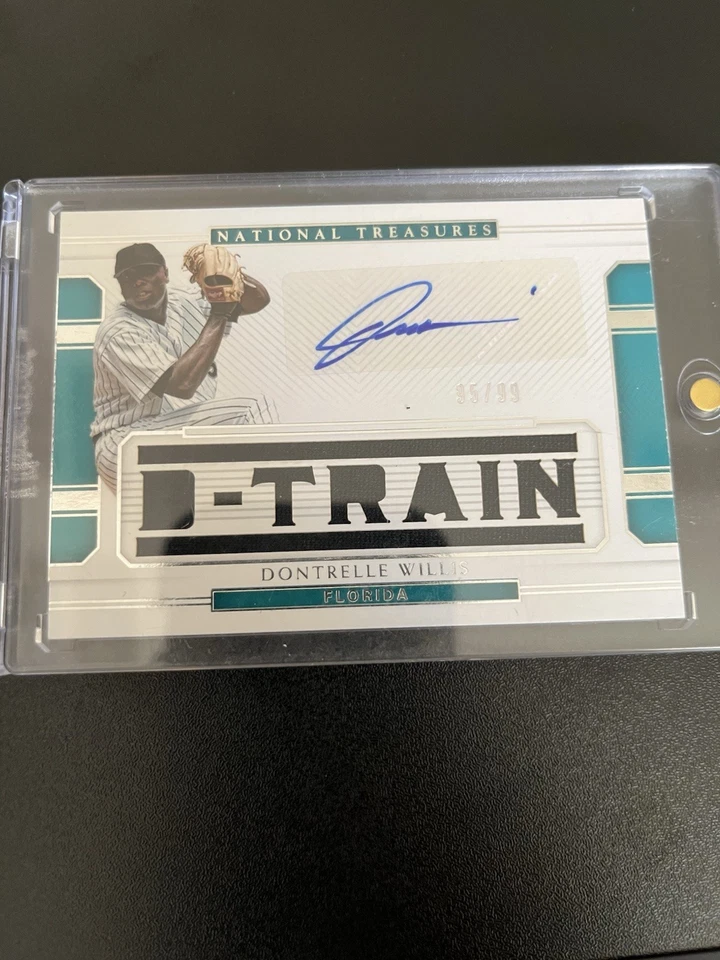 2017 帕尼尼国家宝藏 #SN-DW - Dontrelle Willis D-TRAIN 亲笔签名 /99 — 第 1/2 张图片