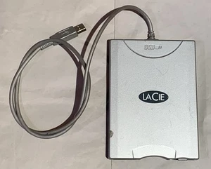 LaCie USB 3.5" External Floppy Disk Drive 1.44MB FDD 706018 MYFLOPPY3 Tested - Picture 1 of 3