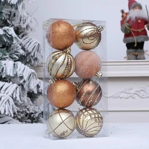 Galvanisiert Weihnachtskugel-Anhänger 6 cm Weihnachtsbaumornament Neujahr - Picture 1 of 13