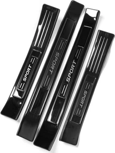 Protectores de Umbral para Toyota RAV4 2019-2025 - Acero Inoxidable Negro NUOVO  - Foto 1 di 6