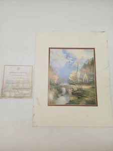 Thomas Kinkade The Mountain Chapel Print 11x 14 Matted W/COA Read Description - Picture 1 of 5