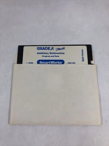 Smartworks Grade A Math Vintage Education Game Software for Apple IIe  - Picture 1 of 8