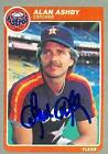 Alan Ashby Autographed Baseball Card Houston Astros 1985 Fleer 343