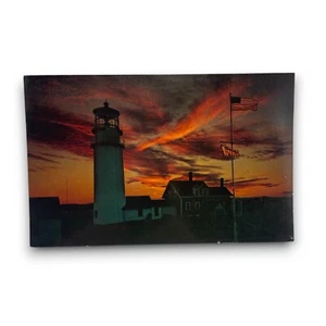 Vintage Highland Light Tower Lighthouse North Truro Cape Cod Postcard - Picture 1 of 1