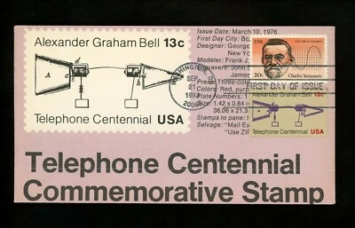 Ranto Cachet US FDC #2055 on 1683 Charles Steinmetz Graham Bell telephone 1983 - Image 1 of 2