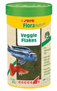 Sera Flora Nature - Veggie Flakes 2.1oz Fish Food Tank Aquarium - Picture 1 of 1
