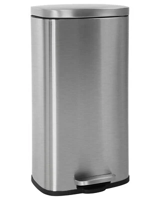 Kitchen Trash Can With Lid  Step Trash Bin Fingerprint-Proof  For Office Bedroom - Image 1 of 4