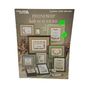 Leisure Arts Friendship Hath No Seasons Cross Stitch Pattern Leaflet 340 - Picture 1 of 3