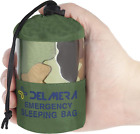 Delmera Emergency Sleeping Bag, Lightweight Survival Sleeping Bags Waterproof Th