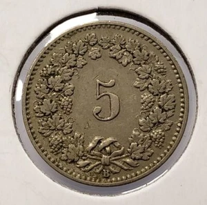 1899 Switzerland 5 Rappen - SKU-F5282 - Picture 1 of 2