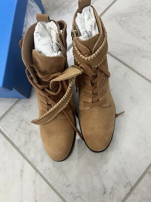 JACK ROGERS Mujer Marrón Whipstitch Peyton Cuero Informal 6.5 M Nuevo Con Caja Foto 1 de 4