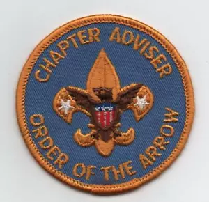 OA Chapter Adviser Position Patch, bläulicher Kunststoff über Gaze Rückseite, neuwertig! - Bild 1 von 2