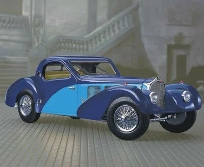 Bugatti Race Car Concept Model Vintage Classic Carousel Blue 1:24 - Image 1 of 4