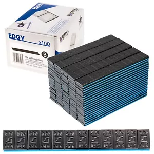 6KG Klebegewichte für Alufelgen EDGY SLIM BLACK - 60g (12x5g schwarz) - 100 Stk. - Bild 1 von 7