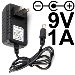 9 Volt DC 1A Power Adapter with 5.5mm Barrel Jack OD, 2.1mm ID (Center Positive) - Picture 1 of 3