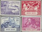Briefmarken Hongkong 1949 Mi 173-176 postfrisch