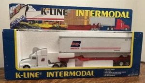 K-line O Scale Intermodal BN America Container service Truck 86010 1/48 MINT NOS - Picture 1 of 4