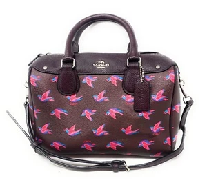 COACH MINI BENNETT SATCHEL IN HAPPY BIRD PRINT COATED CANVAS F57274 - Picture 1 of 12